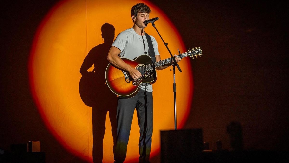 Wincent Weiss beim Zeltfestival Ruhr am Donnerstagabend, 22. August. 