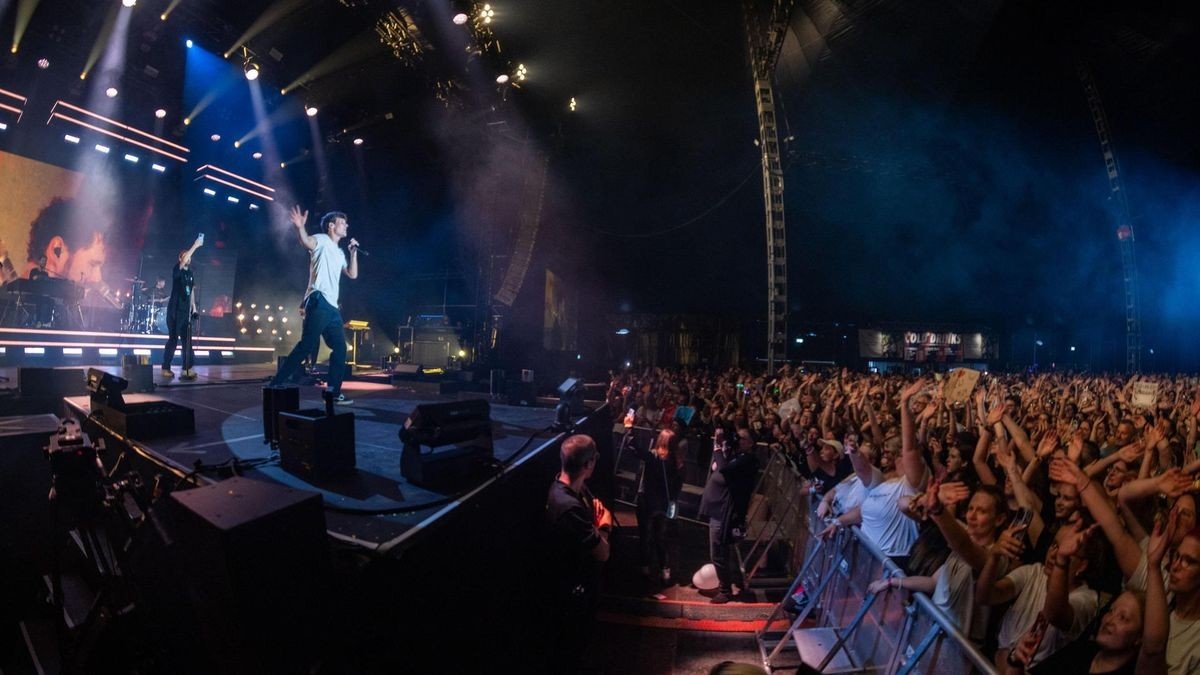 Wincent Weiss beim Zeltfestival Ruhr am Donnerstagabend, 22. August. 