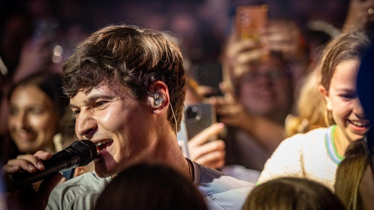 Wincent Weiss beim Zeltfestival Ruhr am Donnerstagabend, 22. August. 