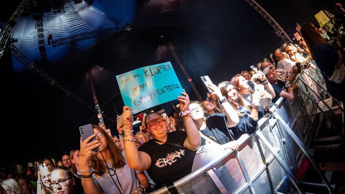 Wincent Weiss beim Zeltfestival Ruhr am Donnerstagabend, 22. August. 