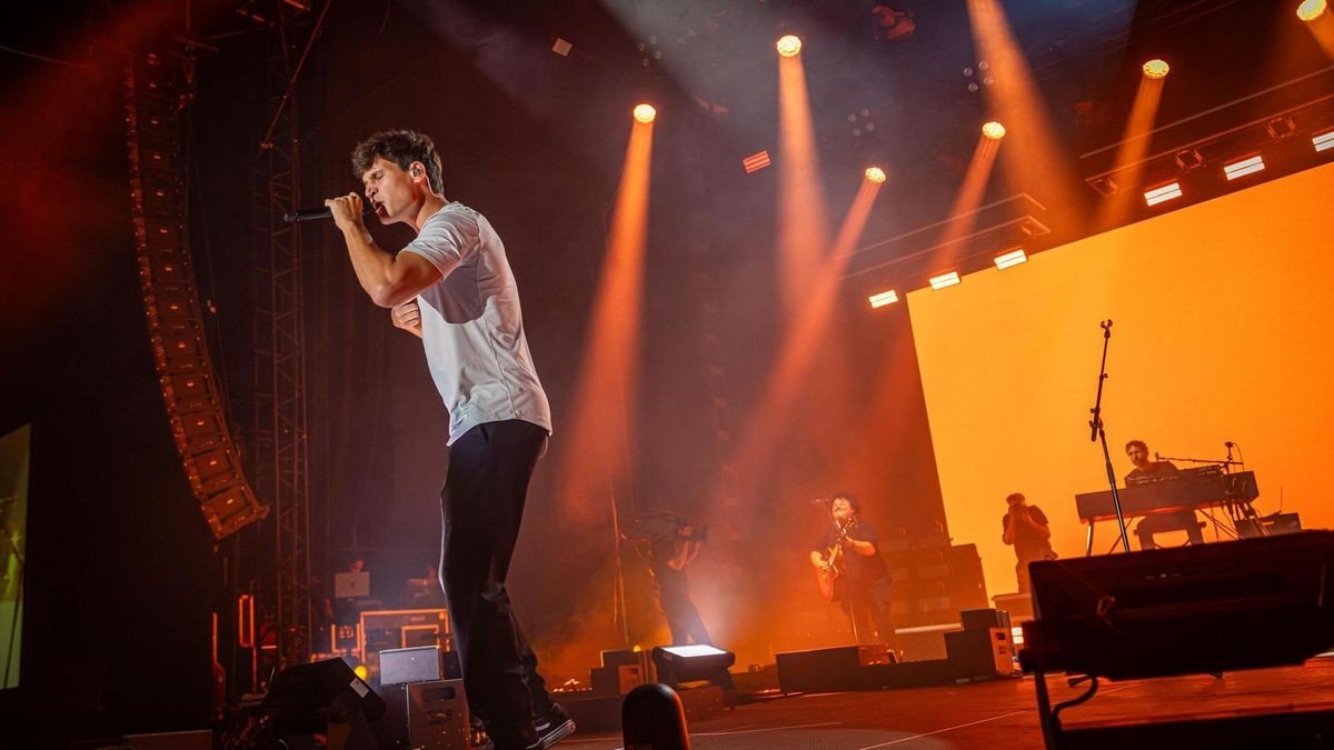 Wincent Weiss beim Zeltfestival Ruhr am Donnerstagabend, 22. August. 