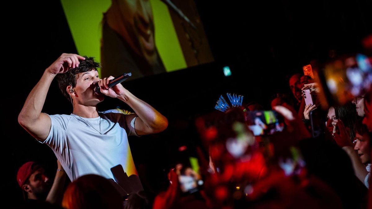 Wincent Weiss beim Zeltfestival Ruhr am Donnerstagabend, 22. August. 