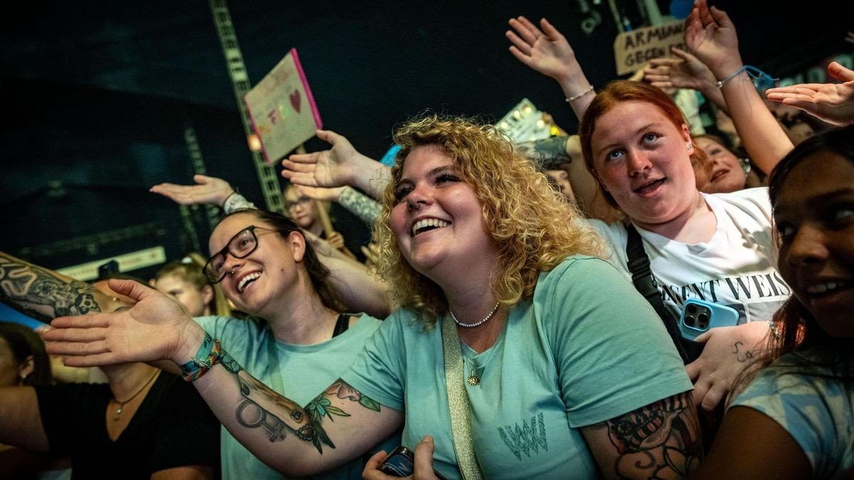 Wincent Weiss beim Zeltfestival Ruhr am Donnerstagabend, 22. August. 