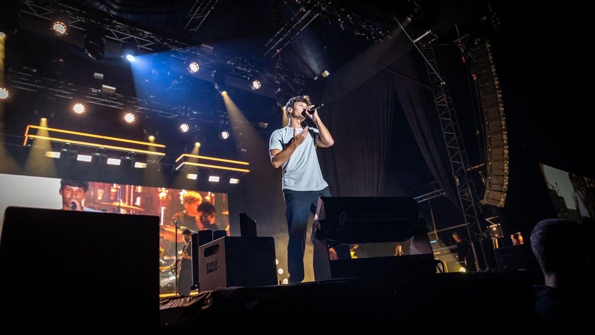 Wincent Weiss beim Zeltfestival Ruhr am Donnerstagabend, 22. August. 