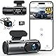 WOLFANG Dashcam Auto Vorne Hinten 4K/2,5K WiFi Dash Cam mit 32GB SD Karte, Ultra Nachtsicht, 170°Weitwinkel, WDR, 24 Std. Parkmodus, G-Sensor, Loop-Aufnahme