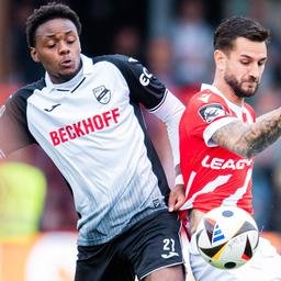 Szene aus dem unter Wettbetrugsverdacht stehenden Drittliga-Spiel Verl gegen Cottbus (imago images/Noah Wedel)