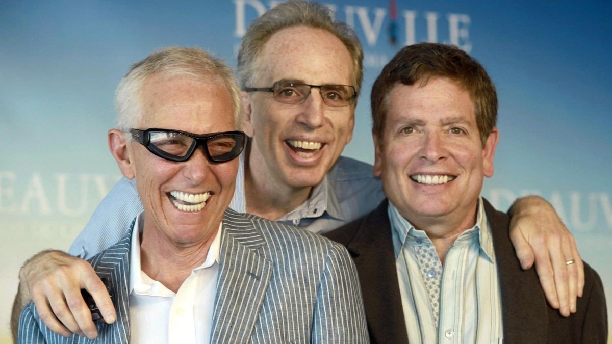 Jim Abrahams (l-r), Jerry Zucker und David Zucker