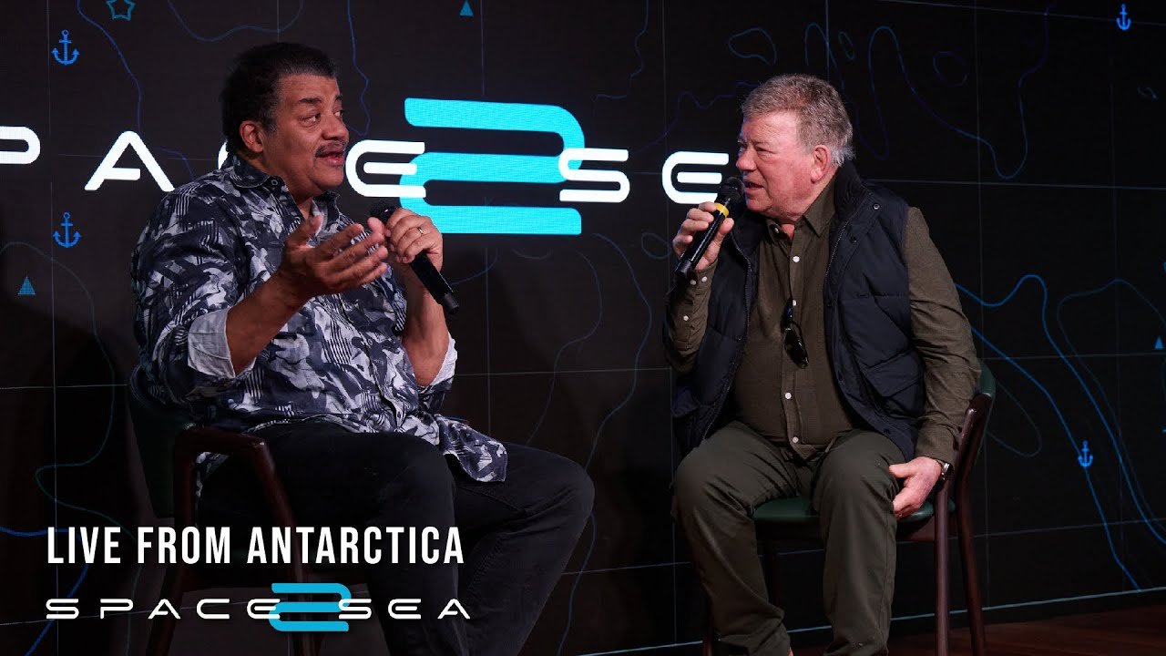 Space2Sea Voyage of Legends Antarctica: Gespräch mit William Shatner und Neil deGrasse Tyson – YouTube