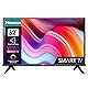 Hisense 32E4KT (32-Zoll) Fernseher, HD Ready - Smart TV, Triple Tuner DVB-T2, T/C, S2, S, Works with Alexa, WiFi, Game Mode, Hotel Mode (2023 ), Betriebsystem Vidaa U