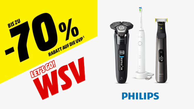 Schn�ppchen, Rabattaktion, Deals, sale, Media Markt, Saturn, Angebote, Philips, WSV, Wahnsinns-Schnell-Verkauf, Rasierer, K�rperpflege, Elektrische Zahnb�rste