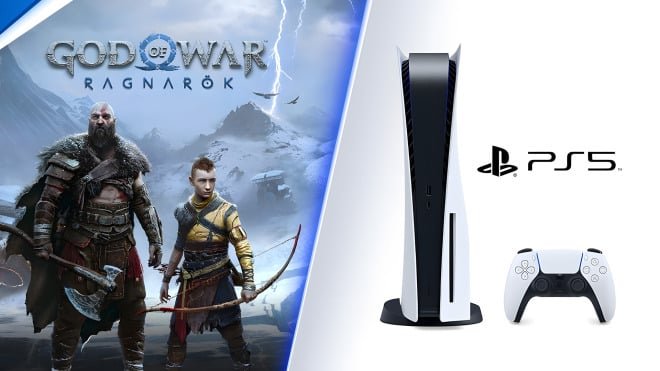 Gaming, Spiele, Konsole, Sony, Games, PlayStation 5, ps5, Spielekonsole, Bundle, God of War Ragnar�k