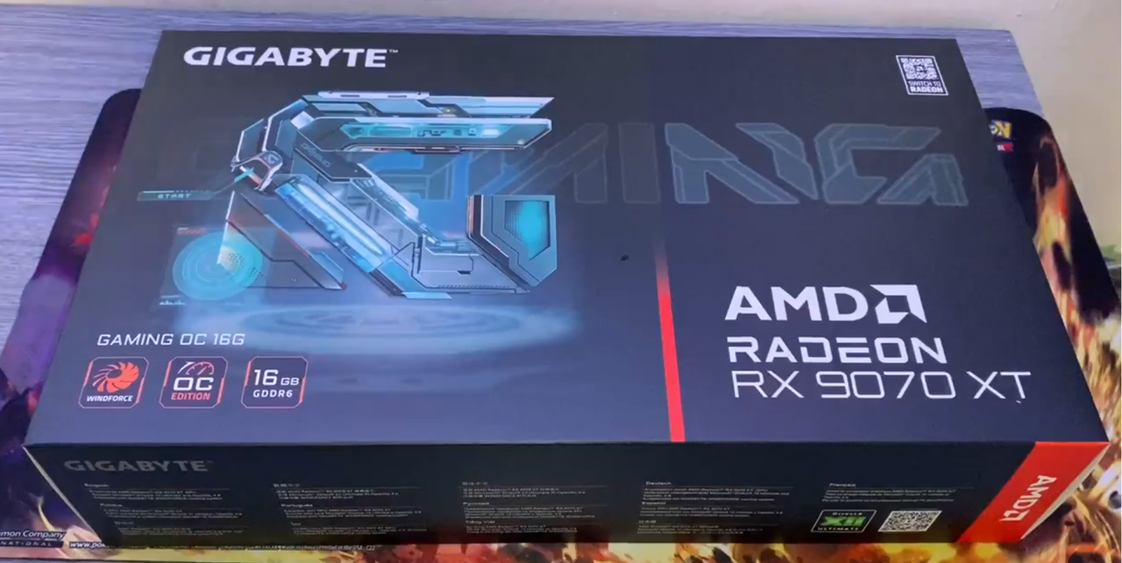 Gigabyte Radeon RX 9070 XT Gaming OC Leck