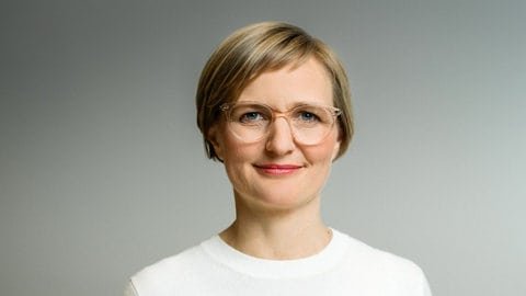 Franziska Brantner ist als Spitzenpolitikerin der Grünen in der Wahlarena.