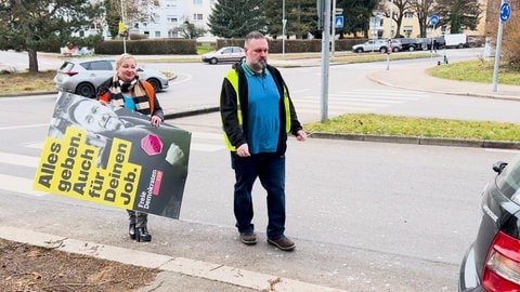 Wahlplakate werden in Heilbronn abmontiert