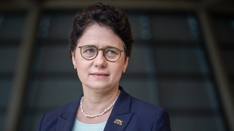 Die baden-württembergische Justizministerin Marion Gentges (CDU), aufgenommen vor einer Rede im Bundestag.