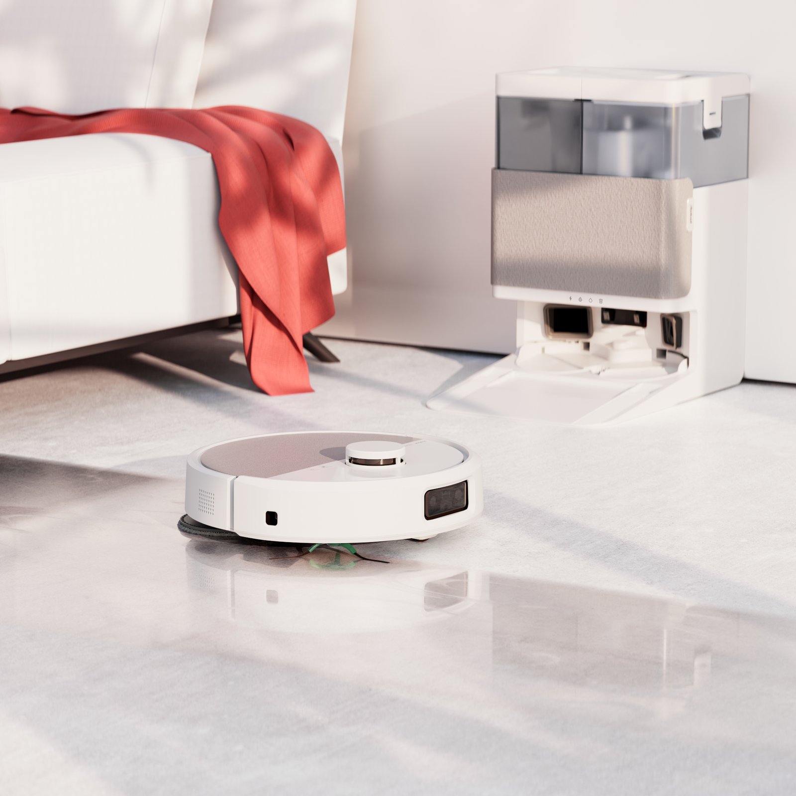 Der Roomba 505 ist Irobots erstes Roboter -Vakuum mit Lidar- und Dual -Spinning -Wischkissen. 